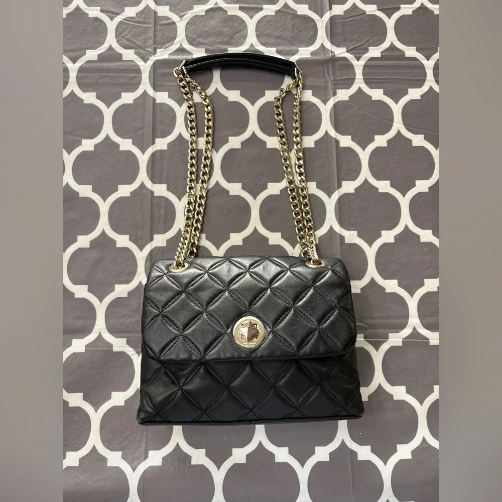 Kate Spade Natalia Quilted Leather Crossbody Shoulder Bag Purse